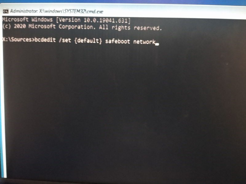 Safeboot Network command