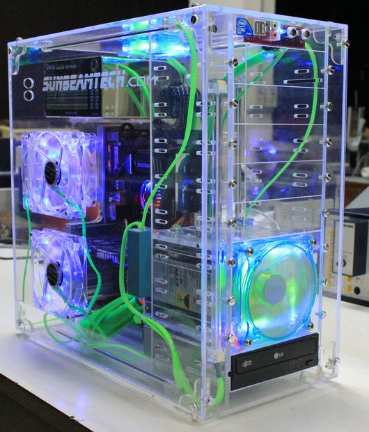 Acrylic pc case transparent